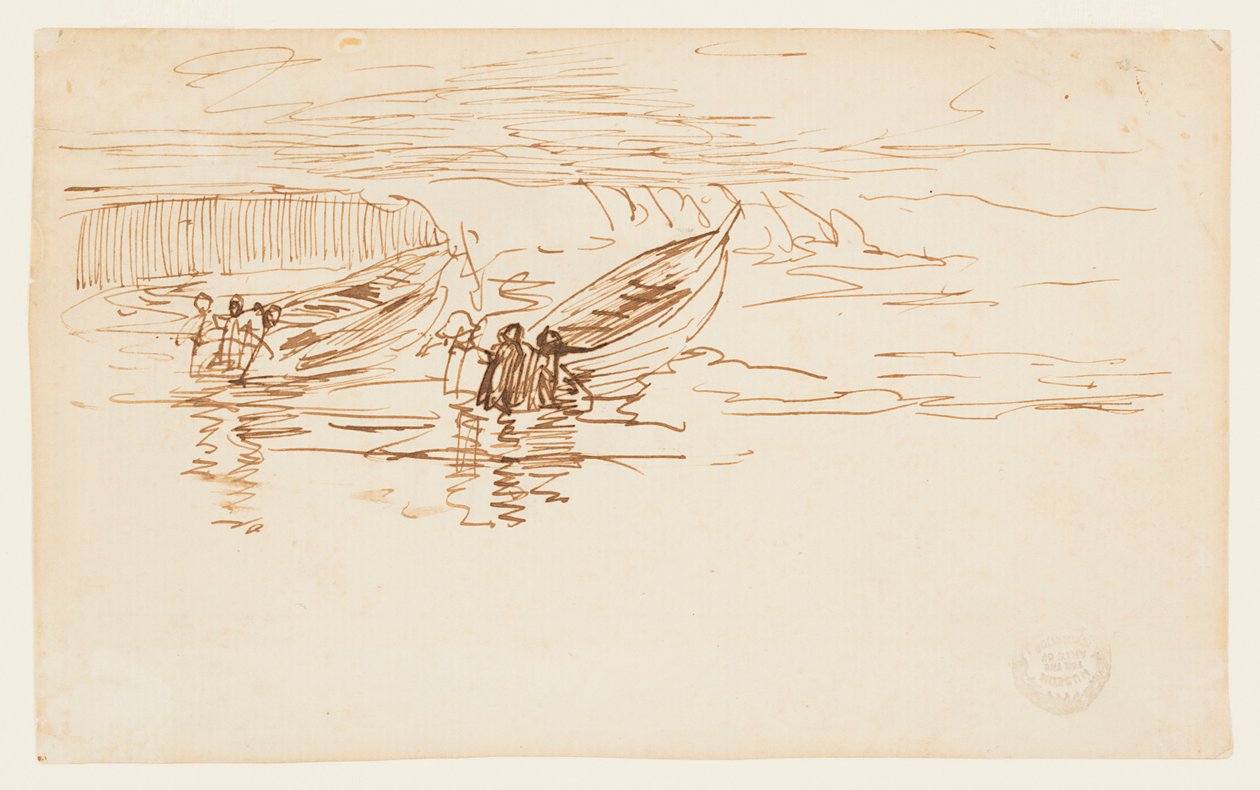 Premiera dwóch Dories, Anglia autorstwa Winslow Homer