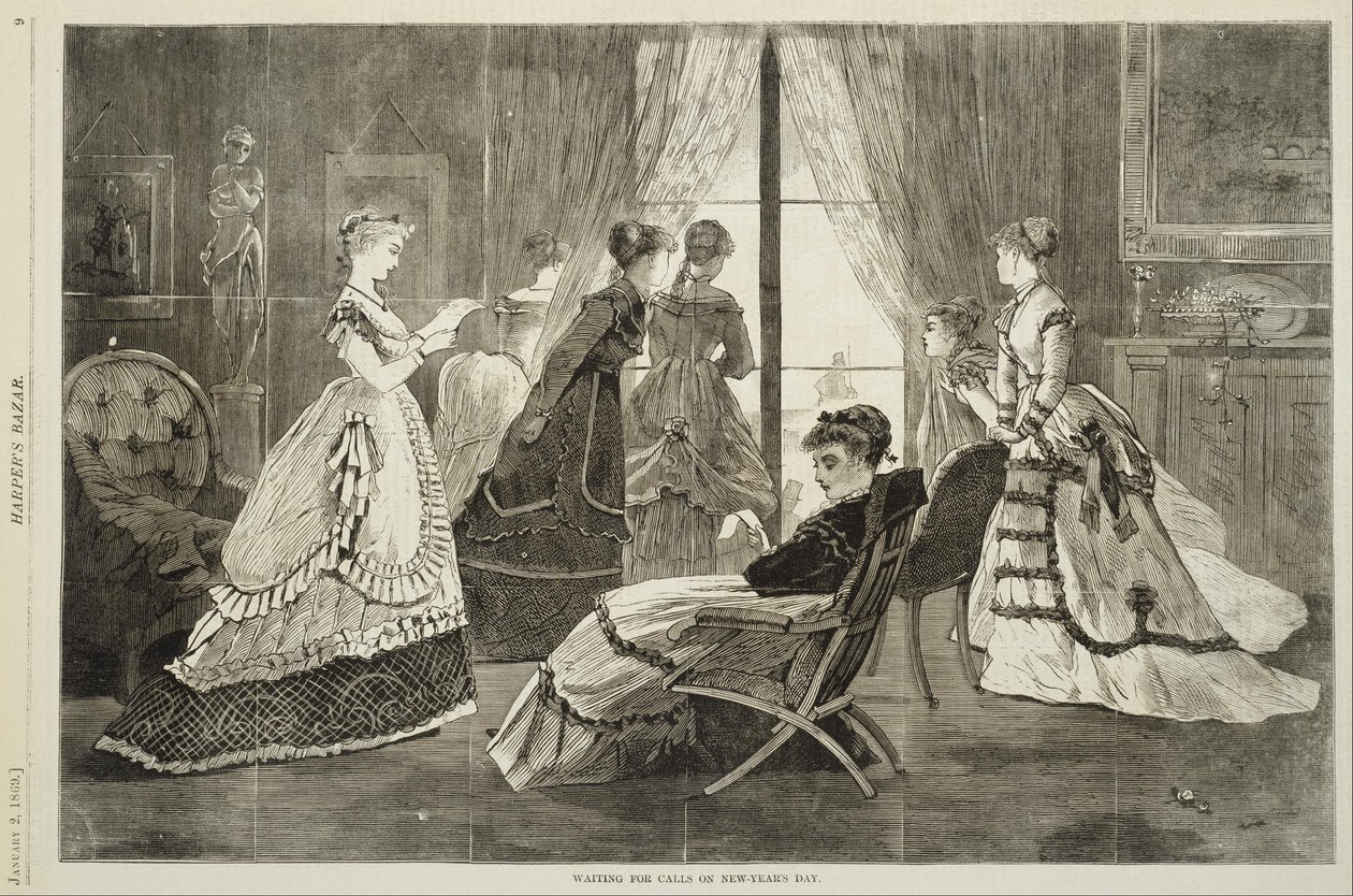 Oczekiwanie na telefony w Nowy Rok autorstwa Winslow Homer