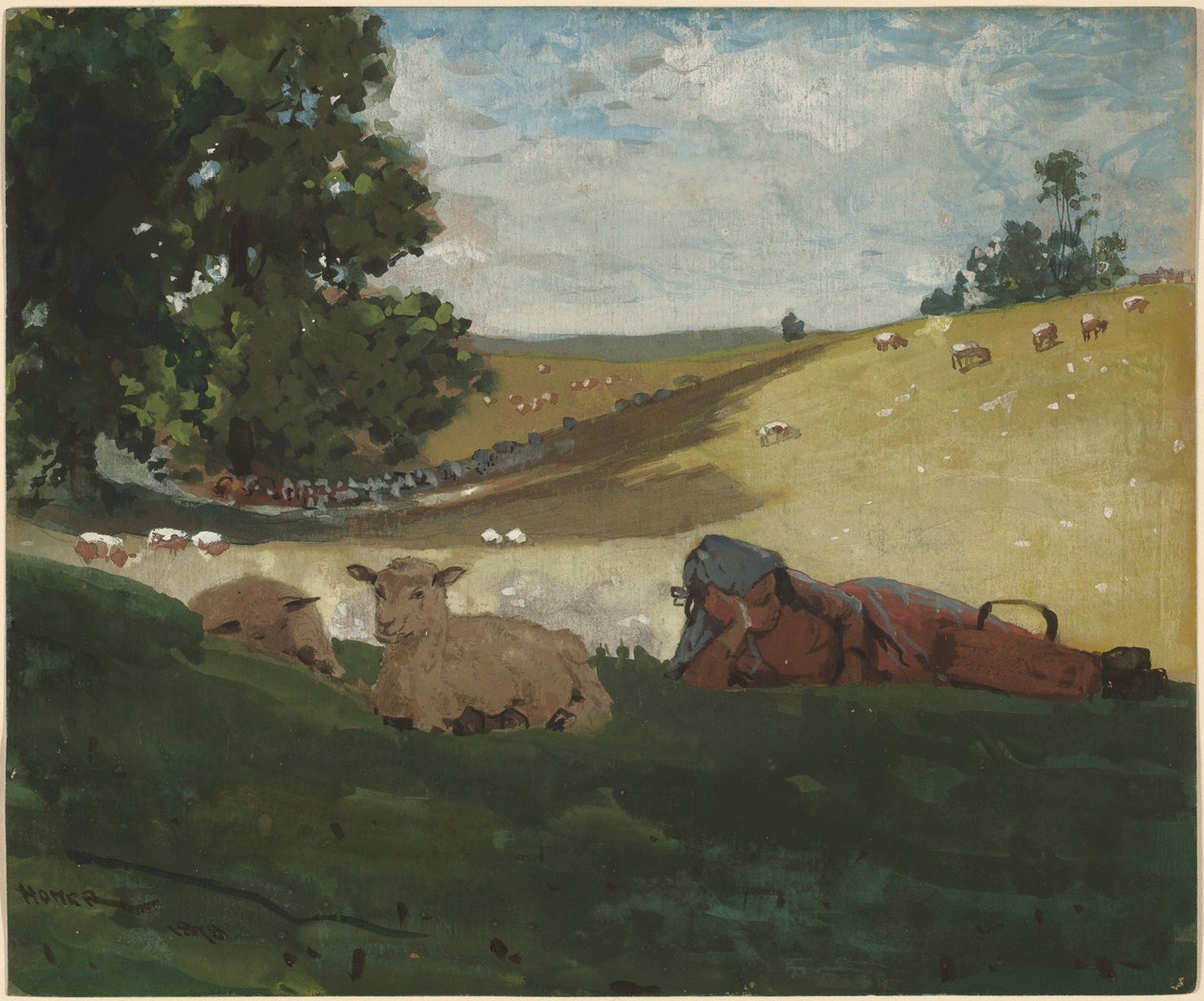 Ciepłe popołudnie autorstwa Winslow Homer