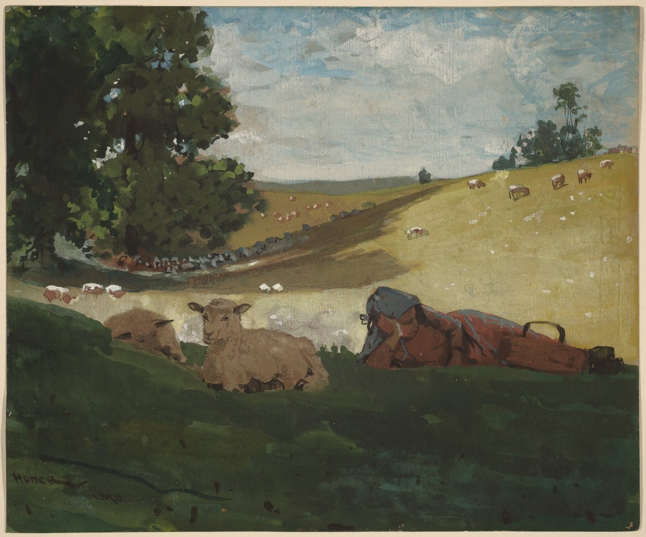 Ciepłe popołudnie autorstwa Winslow Homer