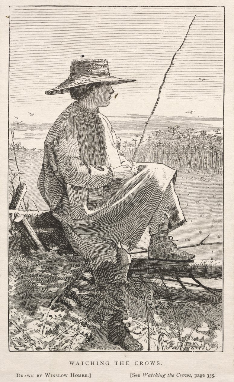 Oglądanie wron, 1868. autorstwa Winslow Homer