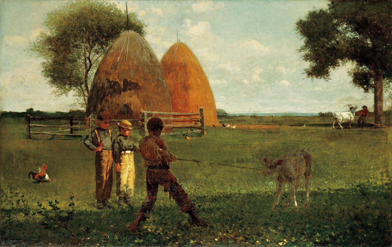 Odstawianie cielęcia od matki autorstwa Winslow Homer