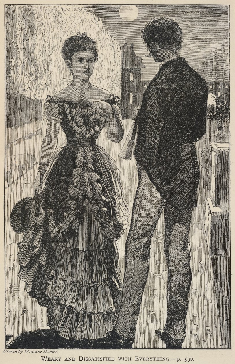 Znużony i niezadowolony ze wszystkiego, z The Galaxy, listopad 1869 r. autorstwa Winslow Homer