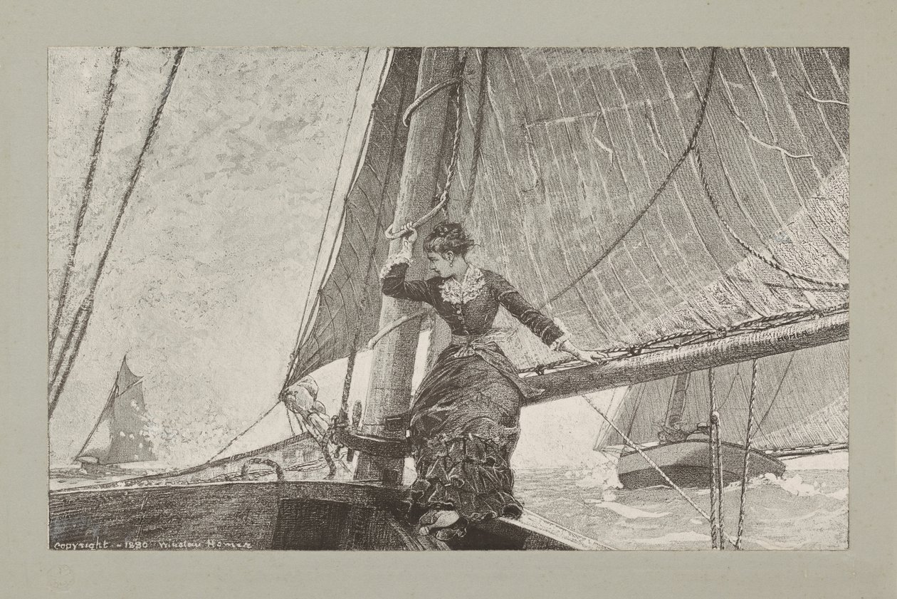 Dziewczyna na jachcie autorstwa Winslow Homer