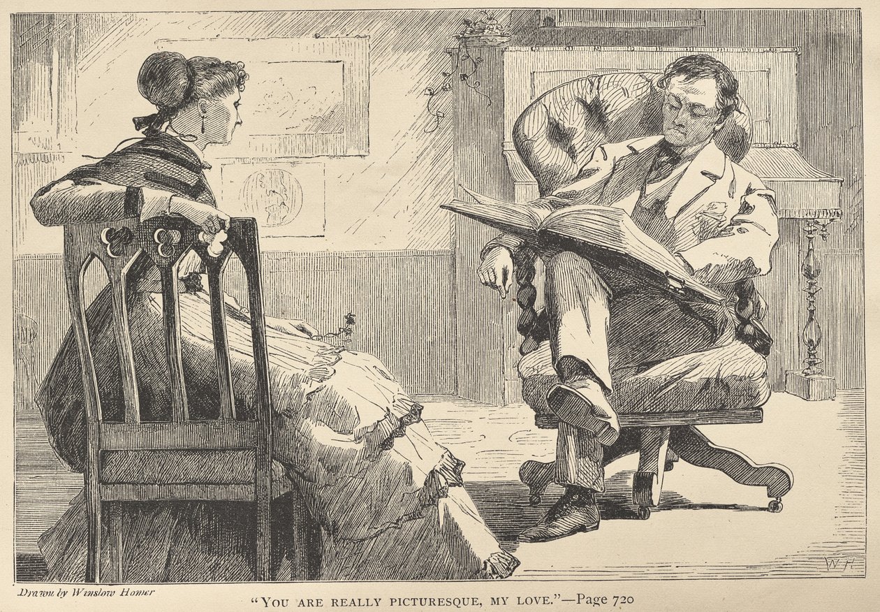 "Jesteś naprawdę malownicza, moja miłości" autorstwa Winslow Homer