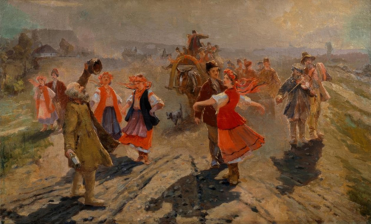 Procesja ślubna pod Orel autorstwa Wladimir Jegorowitsch Makowski
