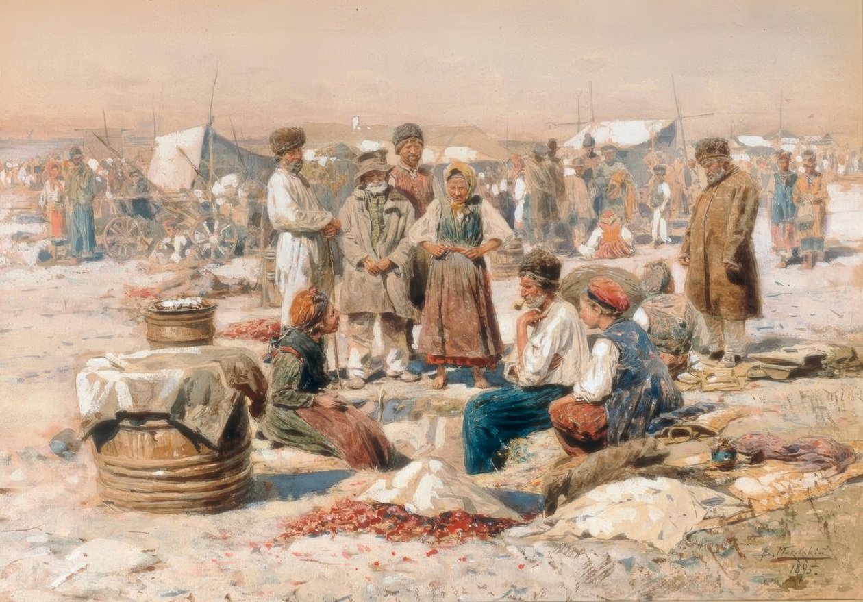 Dorfmarkt autorstwa Wladimir Jegorowitsch Makowski