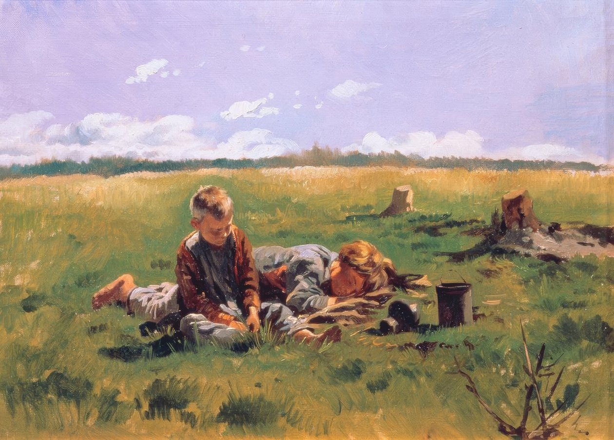 Chłopcy na łące autorstwa Wladimir Jegorowitsch Makowski