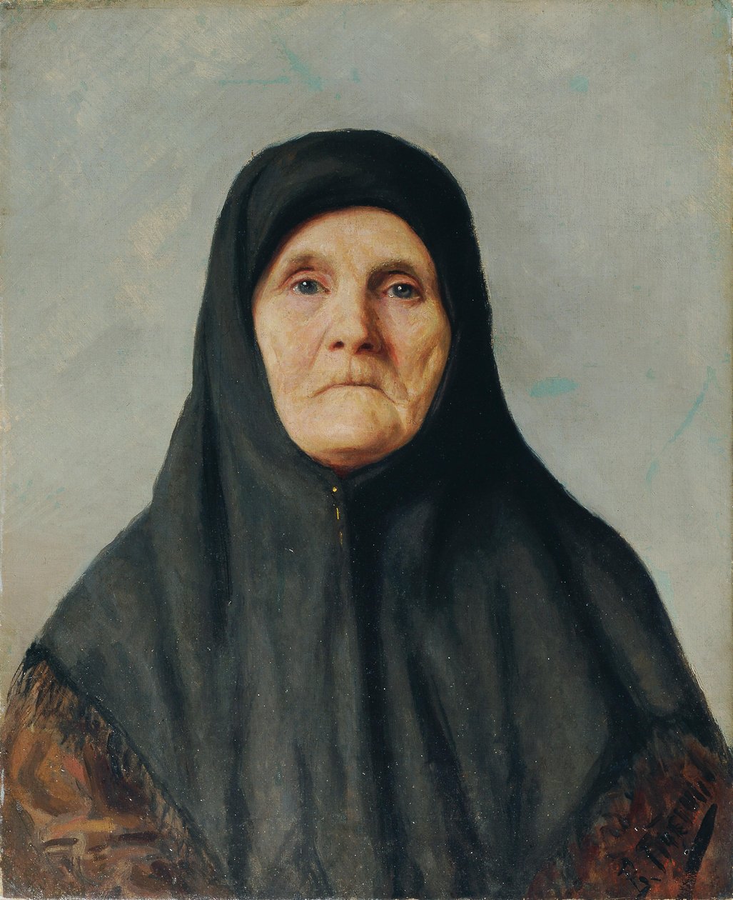 Portret ukraińskiej wieśniaczki autorstwa Wladimir Nikolajewitsch Ptscholin