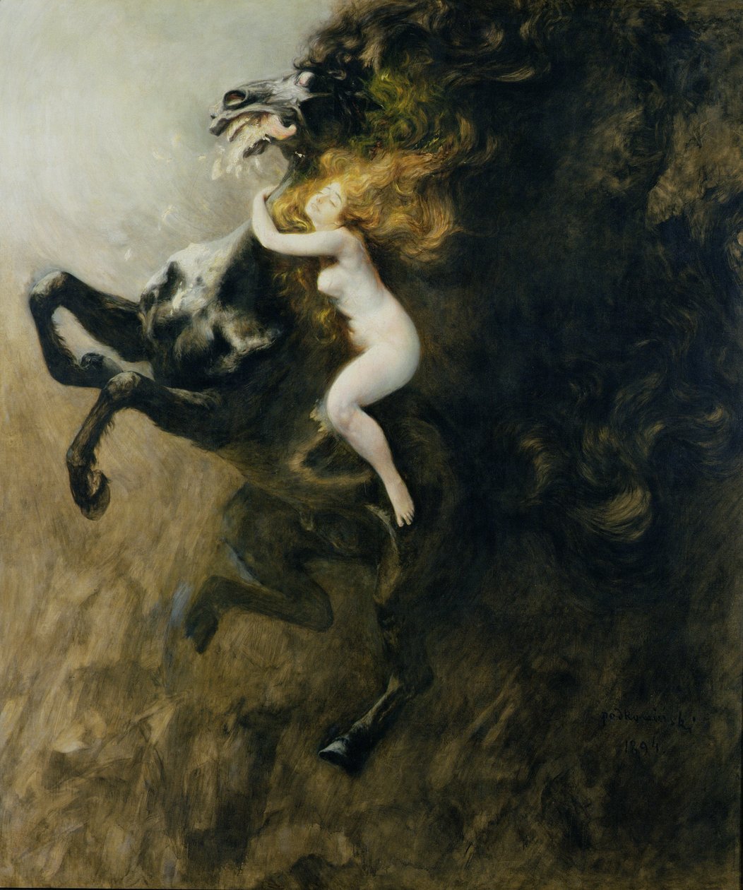 Szał uniesień czy szał marzeń, 1894 autorstwa Wladyslaw Podkowinski