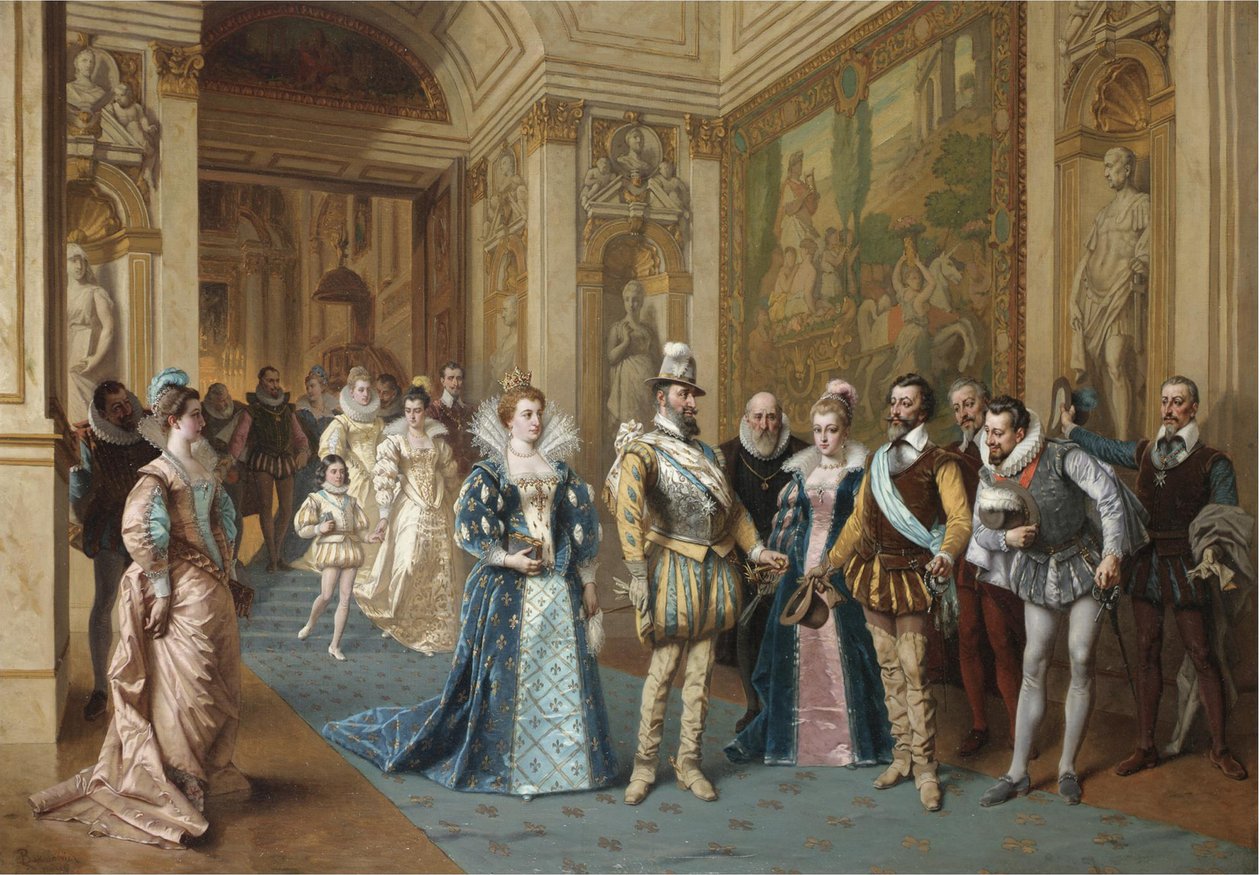 Henryk IV i Maria de Medici autorstwa Wladyslaw Bakalowicz