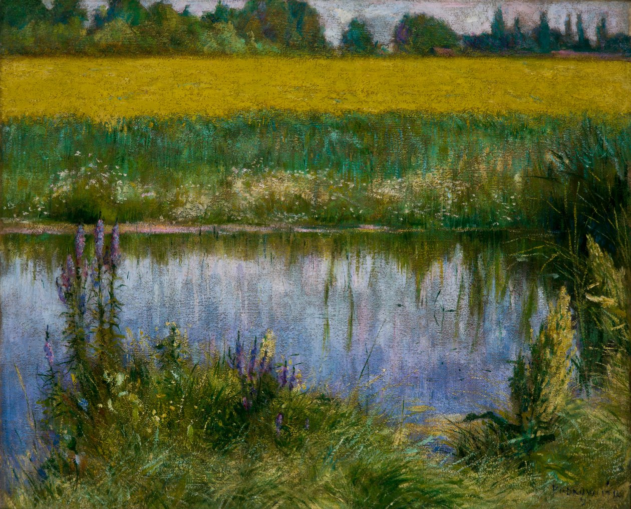 Pole Łubinu autorstwa Wladyslaw Podkowinski