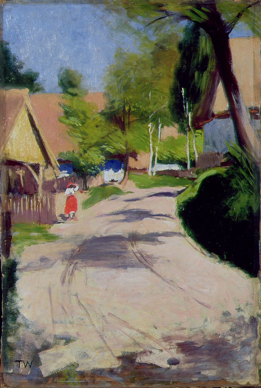 Droga przez wieś, 1910 autorstwa Wlodzimierz Tetmajer