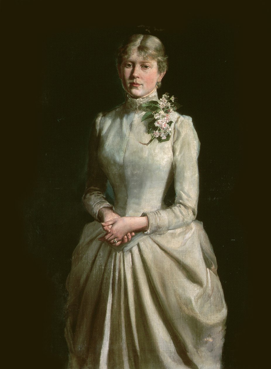 Portret żony artysty, Maryja, 1884 autorstwa Wojciech Kossak