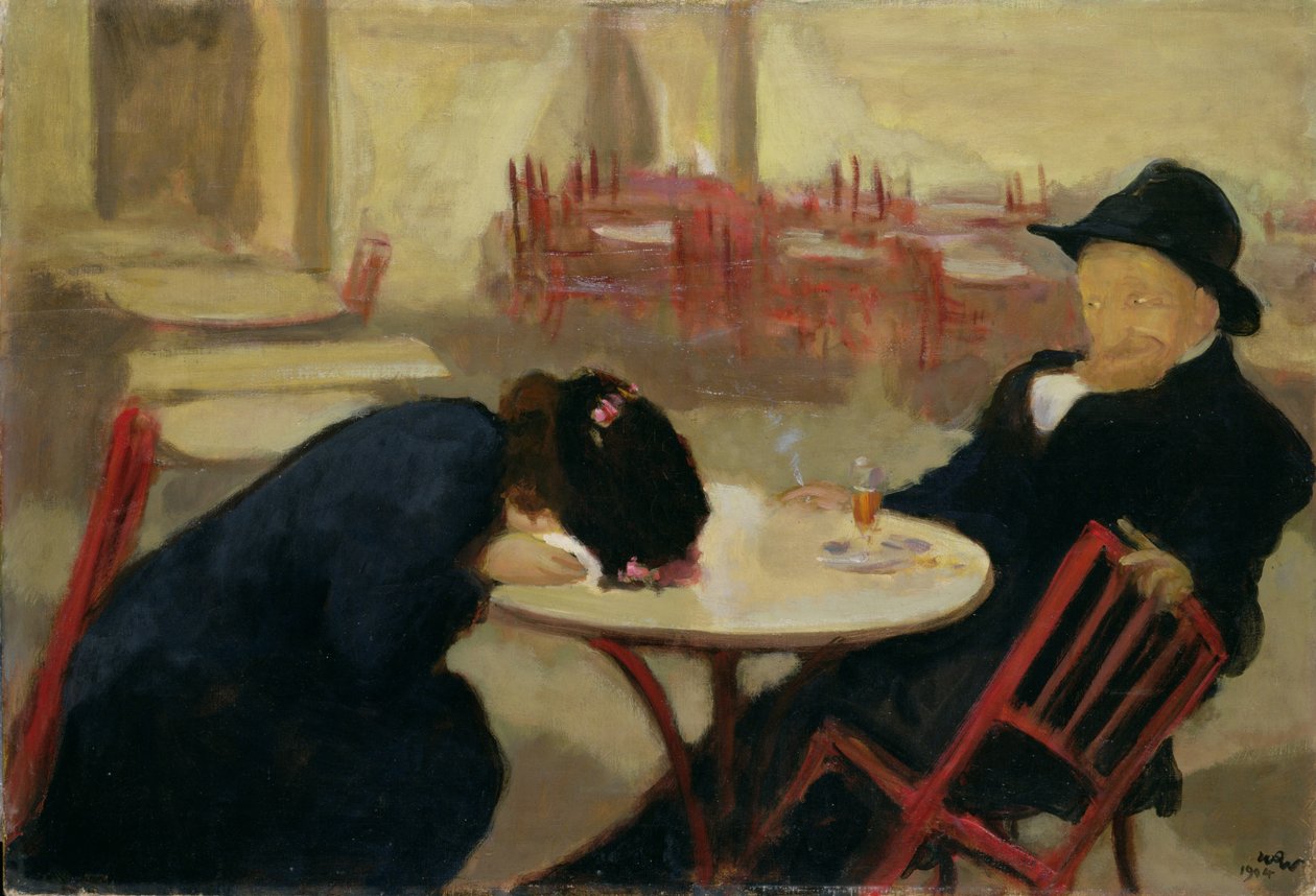 Demon lub w kawiarni, 1904 autorstwa Wojciech Stanislaw Weiss