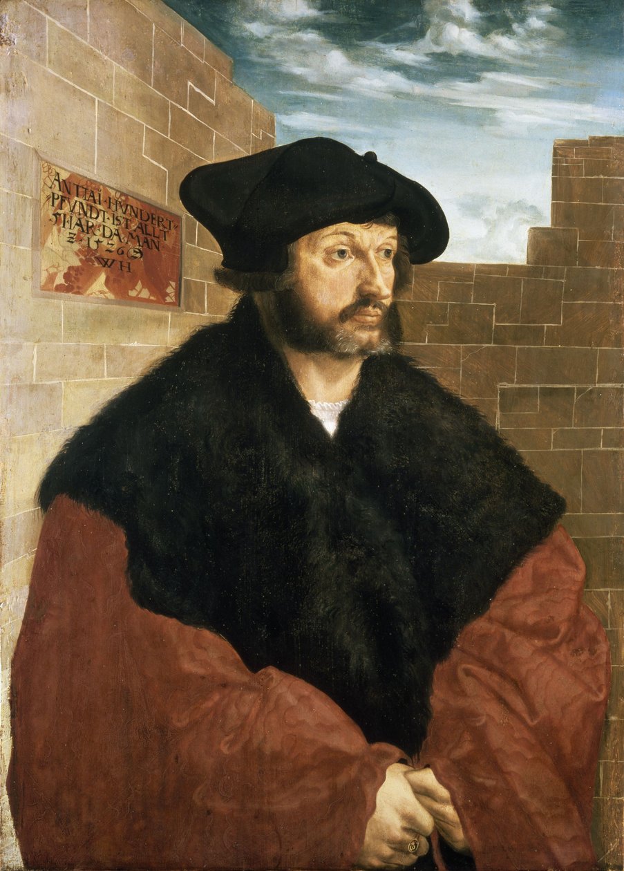 Portret Antona Hundertpfundta autorstwa Wolf Huber
