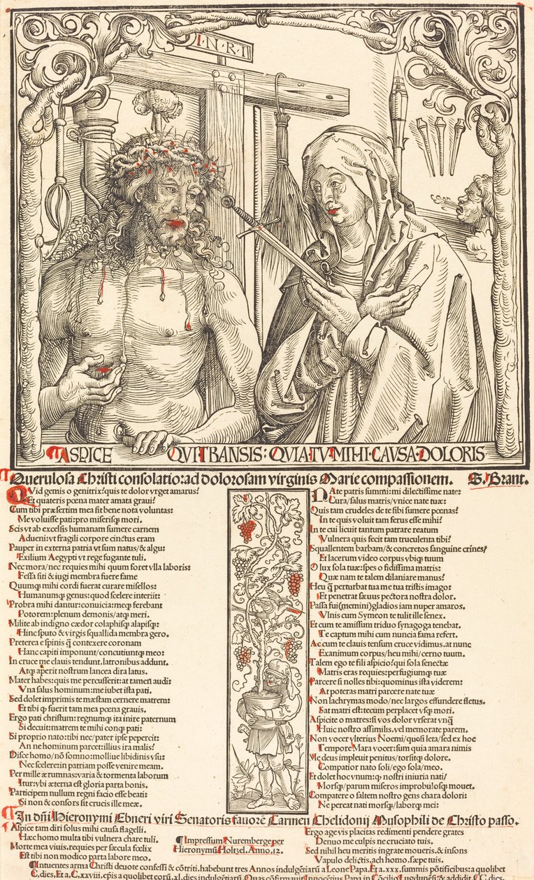 Mąż boleści i Mater Dolorosa autorstwa Wolf Traut