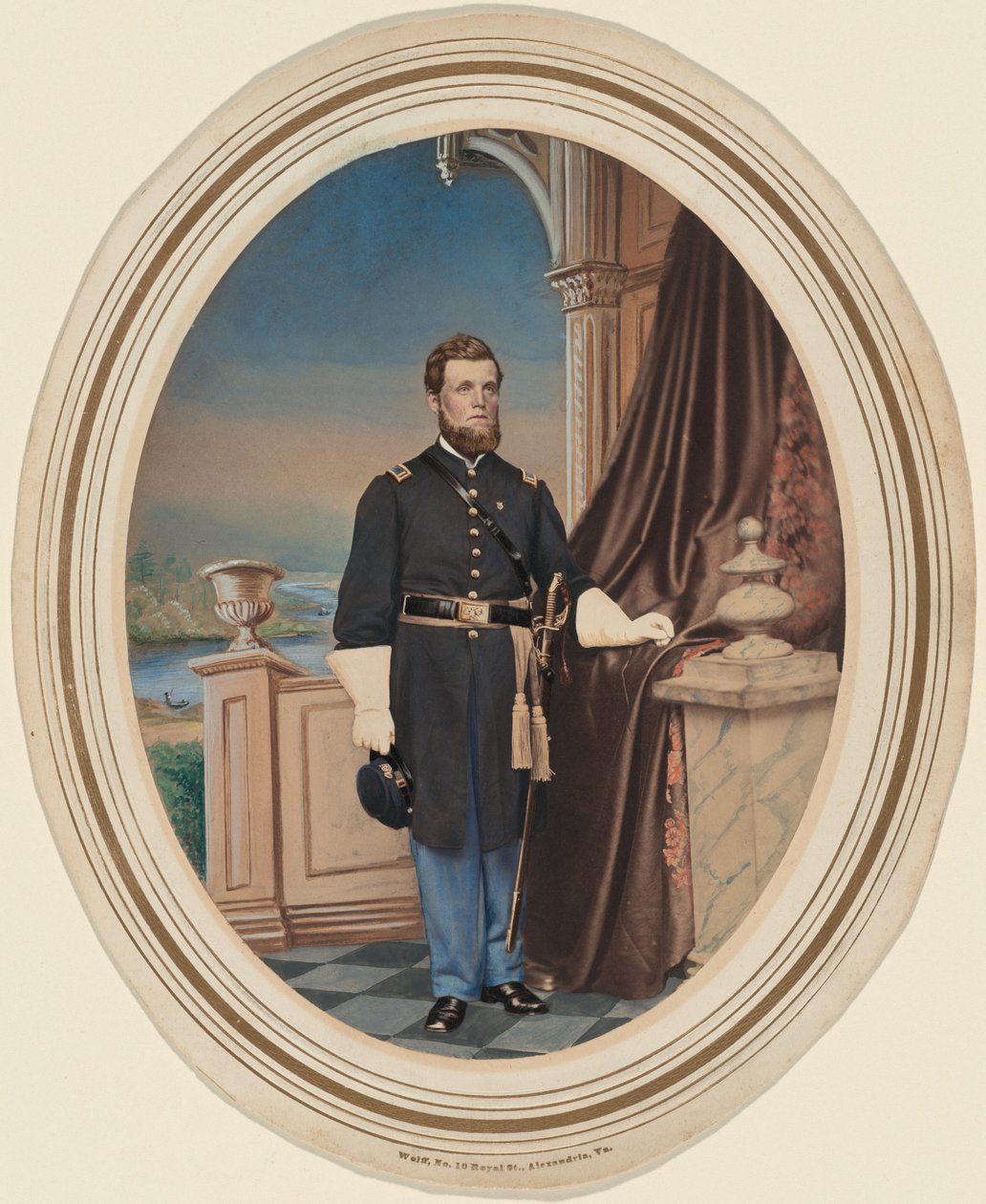 Portret pierwszego porucznika piechoty, ok. 1863 (zdjęcie) autorstwa Wolff