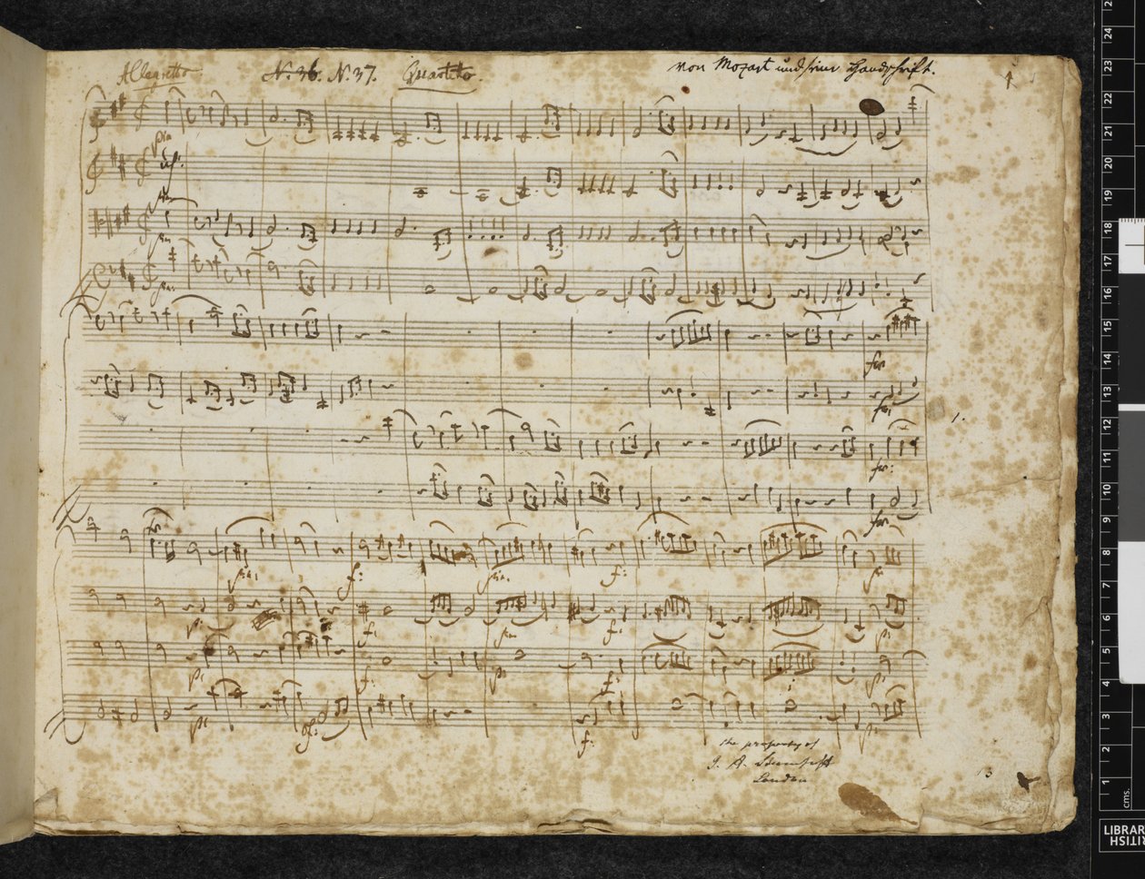 Dodaj MS 37764 f.1 Kwartet smyczkowy D-dur KV 499 autorstwa Wolfgang Amadeus Mozart