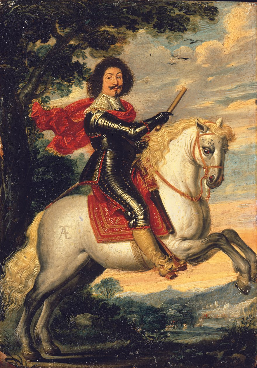 Konny portret dżentelmena autorstwa Wolfgang Heimbach