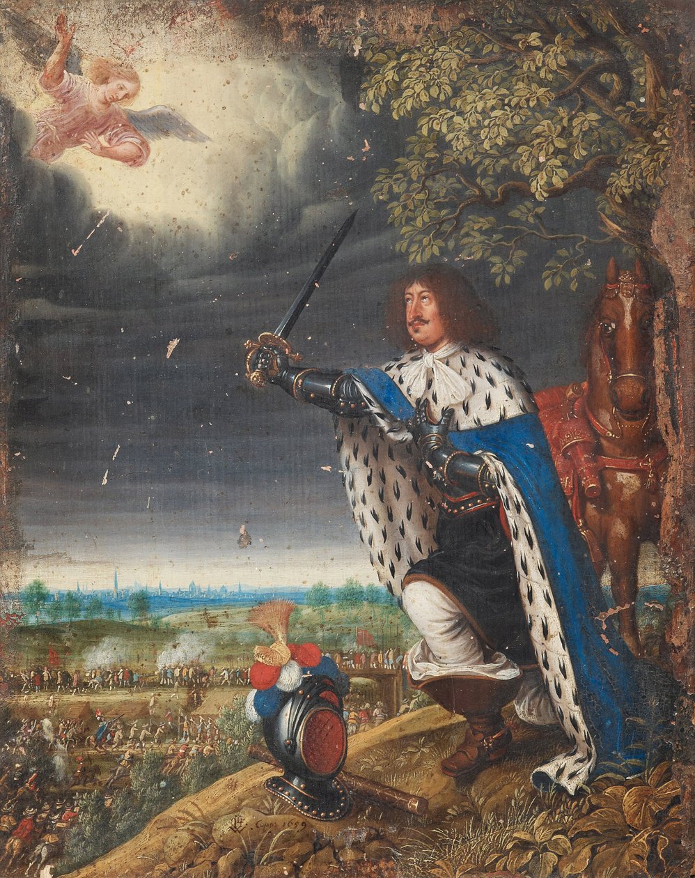 Fryderyk III Danii - Fryderyk III Danii w bitwie pod Nyborg w listopadzie autorstwa Wolfgang Heimbach