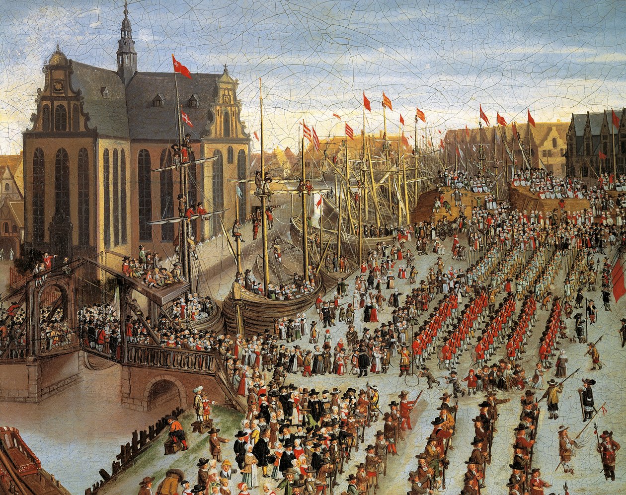 Fryderyk III ogłasza koronę duńską dziedziczną przed Stanami Generalnymi w Kopenhadze w 1660 r., obraz Wolfganga Heimbacha (1605-1678) autorstwa Wolfgang Heimbach