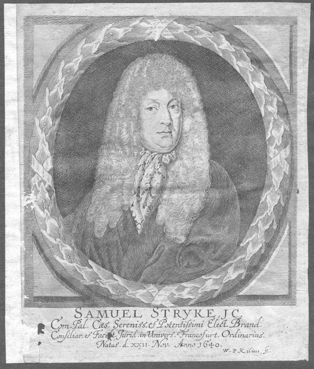 Samuel Stryk autorstwa Wolfgang Philipp Kilian