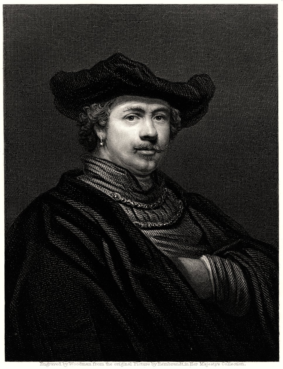Rembrandt, XIX wiek autorstwa Woodman