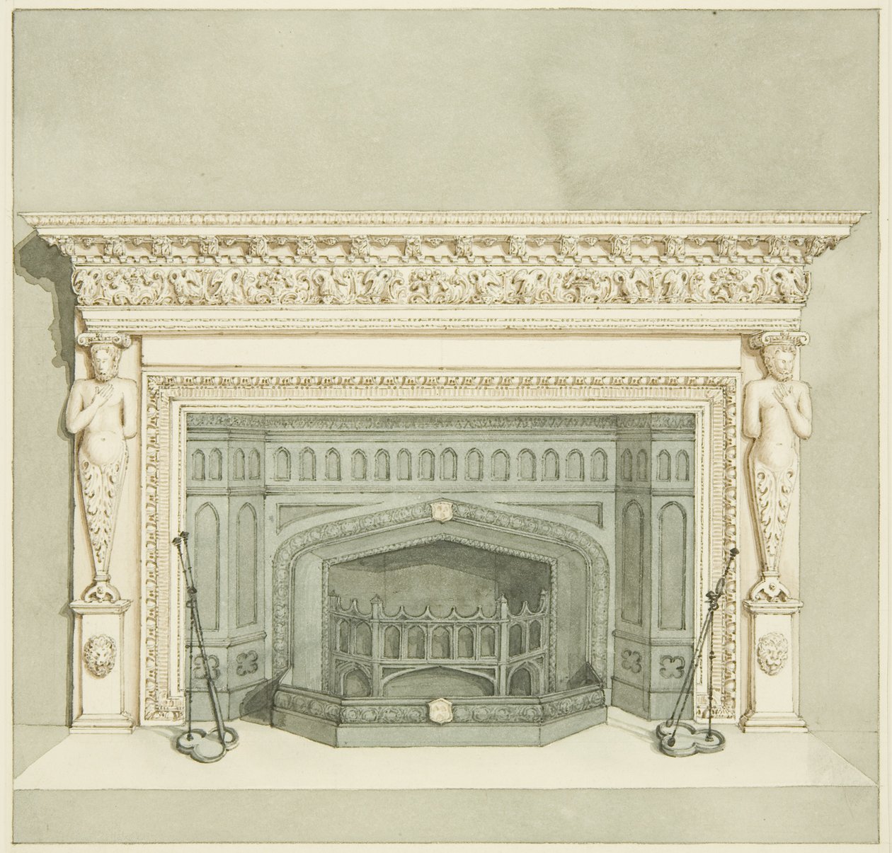 Chimneypiece dawniej w Creswick