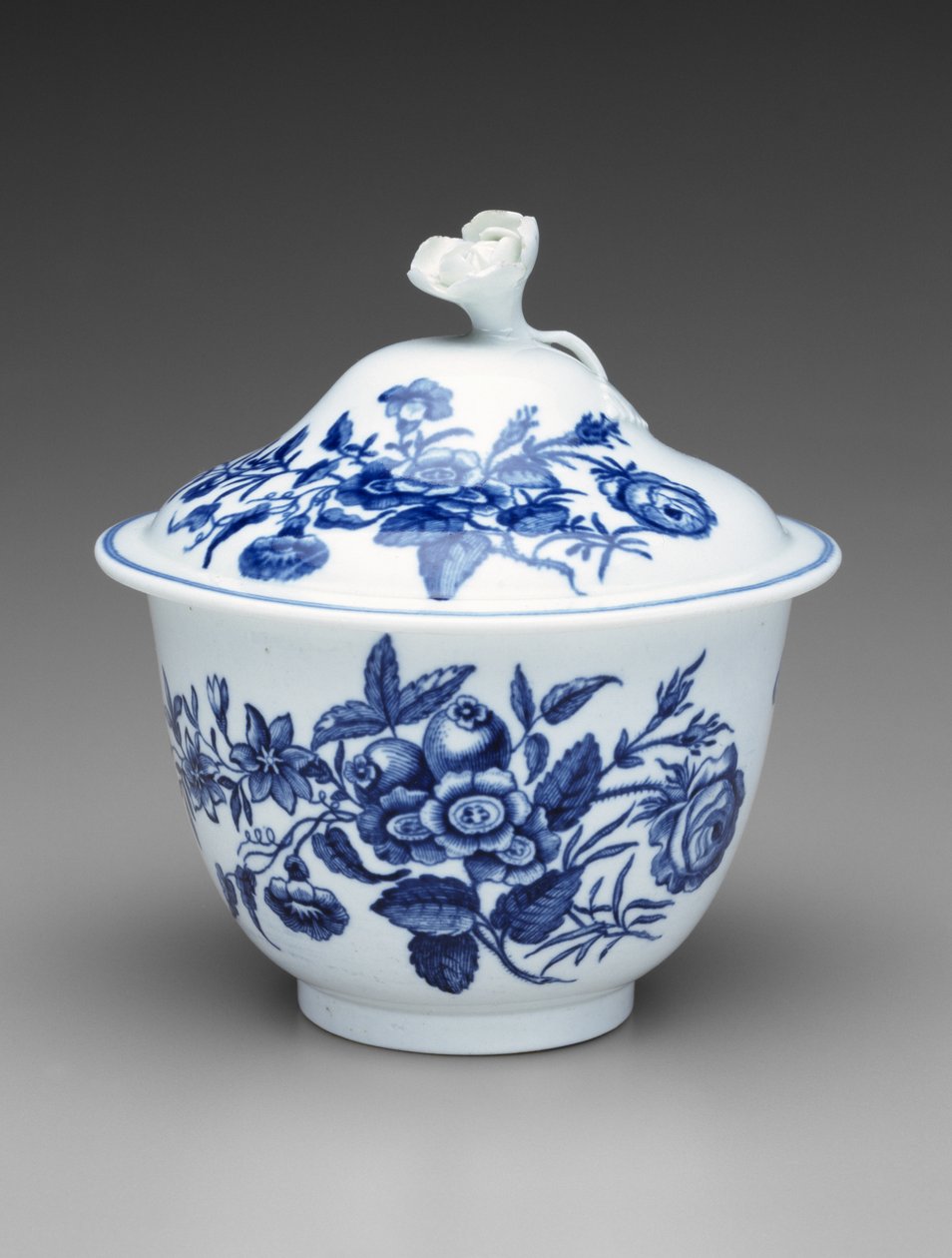 Cukiernica zadaszona, ok. 1760-1780 (miękka porcelana) autorstwa Worcester Porcelain Manufactory
