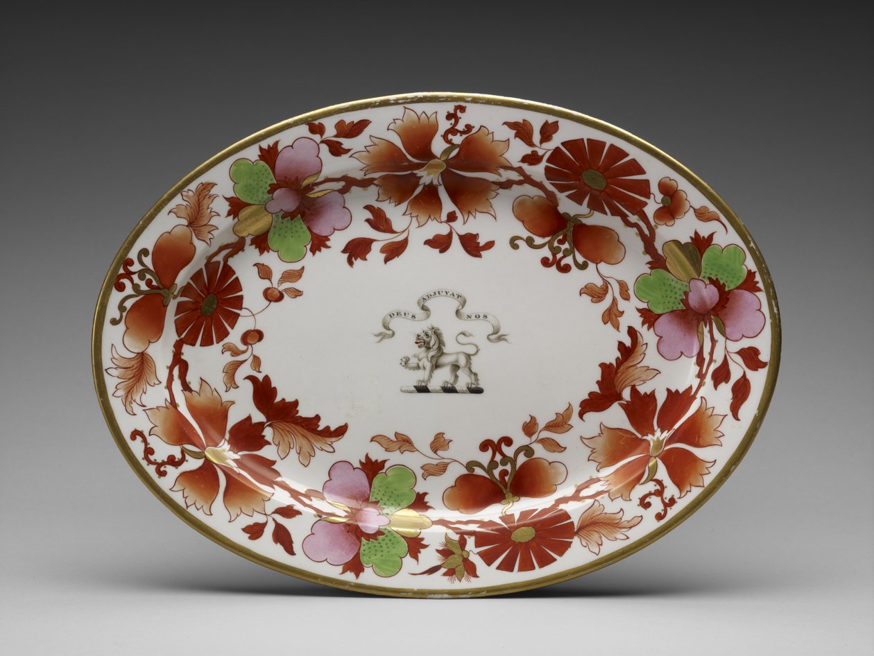 Płyta autorstwa Worcester Porcelain Manufactory