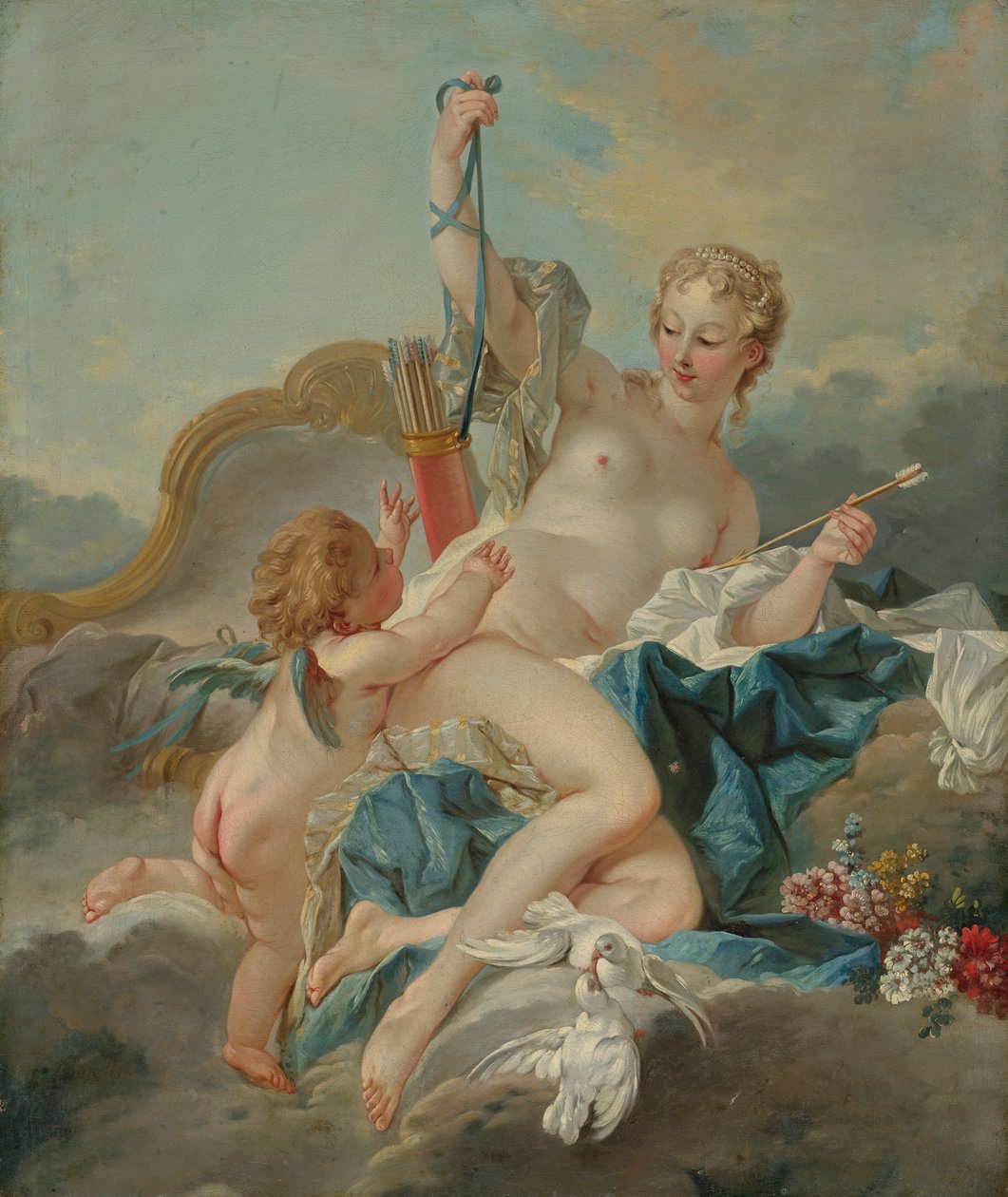 Wenus rozbraja Kupidyna autorstwa François Boucher
