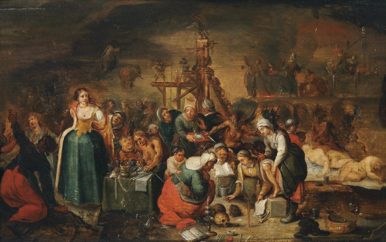 Kuchnia czarownicy autorstwa Frans II Francken the Younger