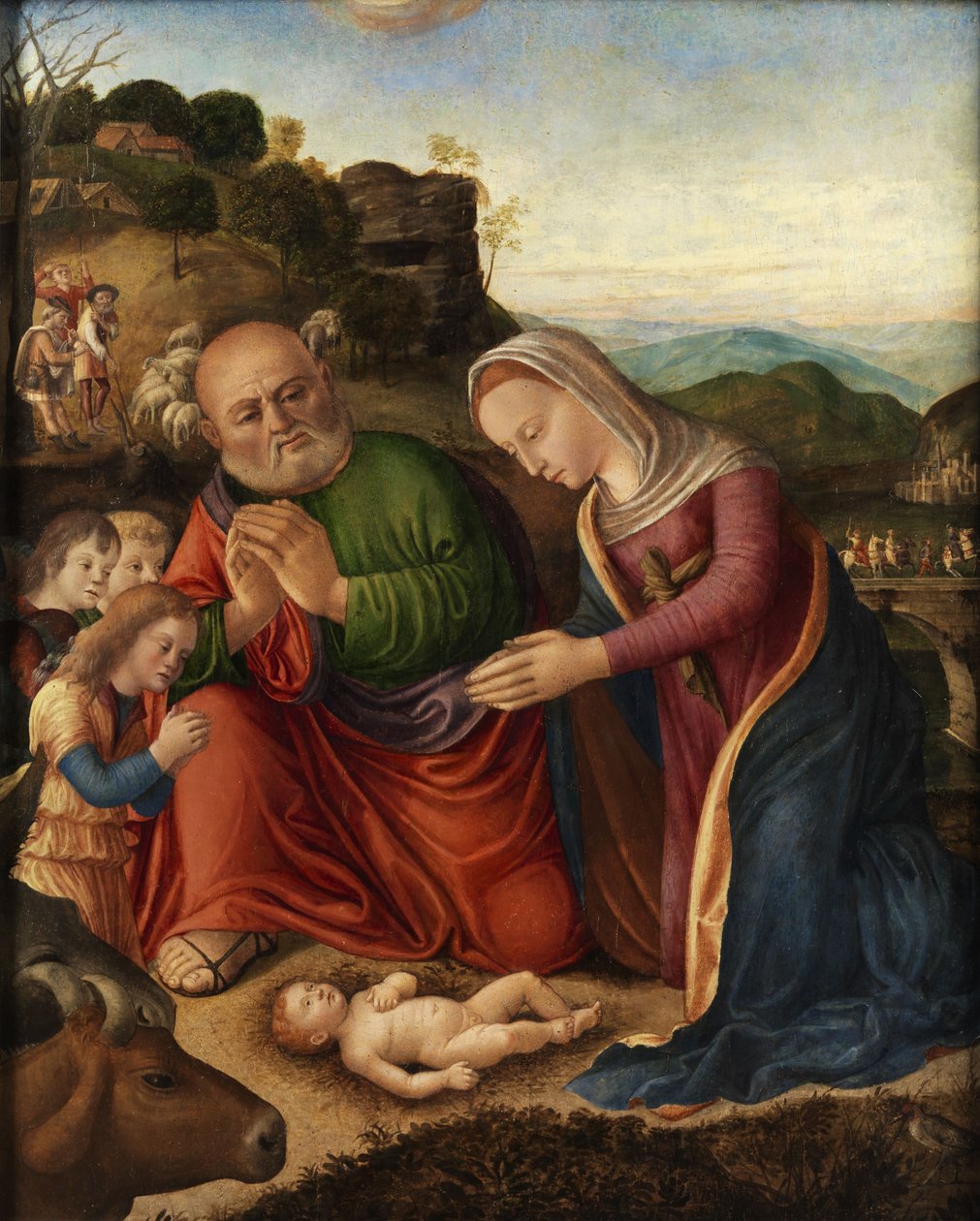 Adoracja dziecka autorstwa Giovanni Bellini