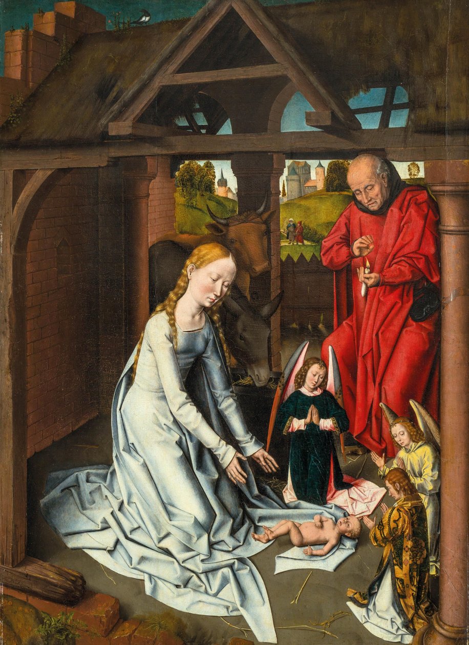 Narodziny Chrystusa autorstwa Workshop of Hans Memling