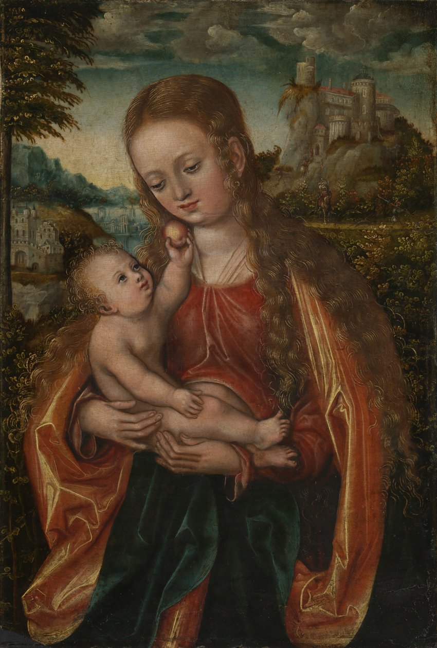 Madonna z Dzieciątkiem autorstwa Workshop of Lucas Cranach the Elder  