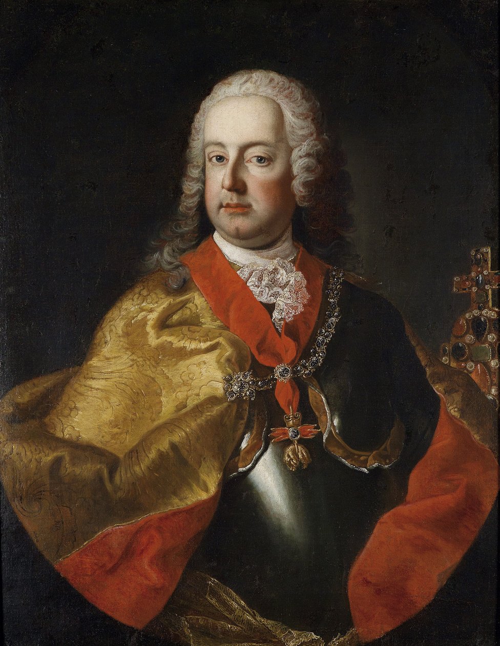 Portret Franciszka I, cesarza rzymskiego (1708-1765) autorstwa Workshop of Martin van Meytens