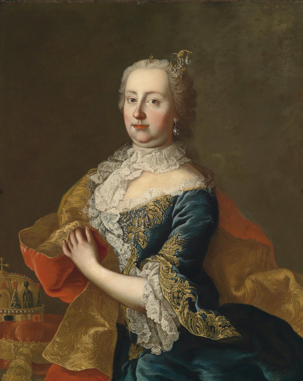 Portret Marii Teresy (1717-1780) autorstwa Workshop of Martin van Meytens