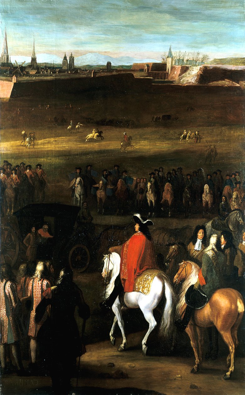 Wielkie bitwy Ludwika XIV: Redukcja Cytadeli Cambrai, 1677. autorstwa Workshop of Adam Frans van der Meulen
