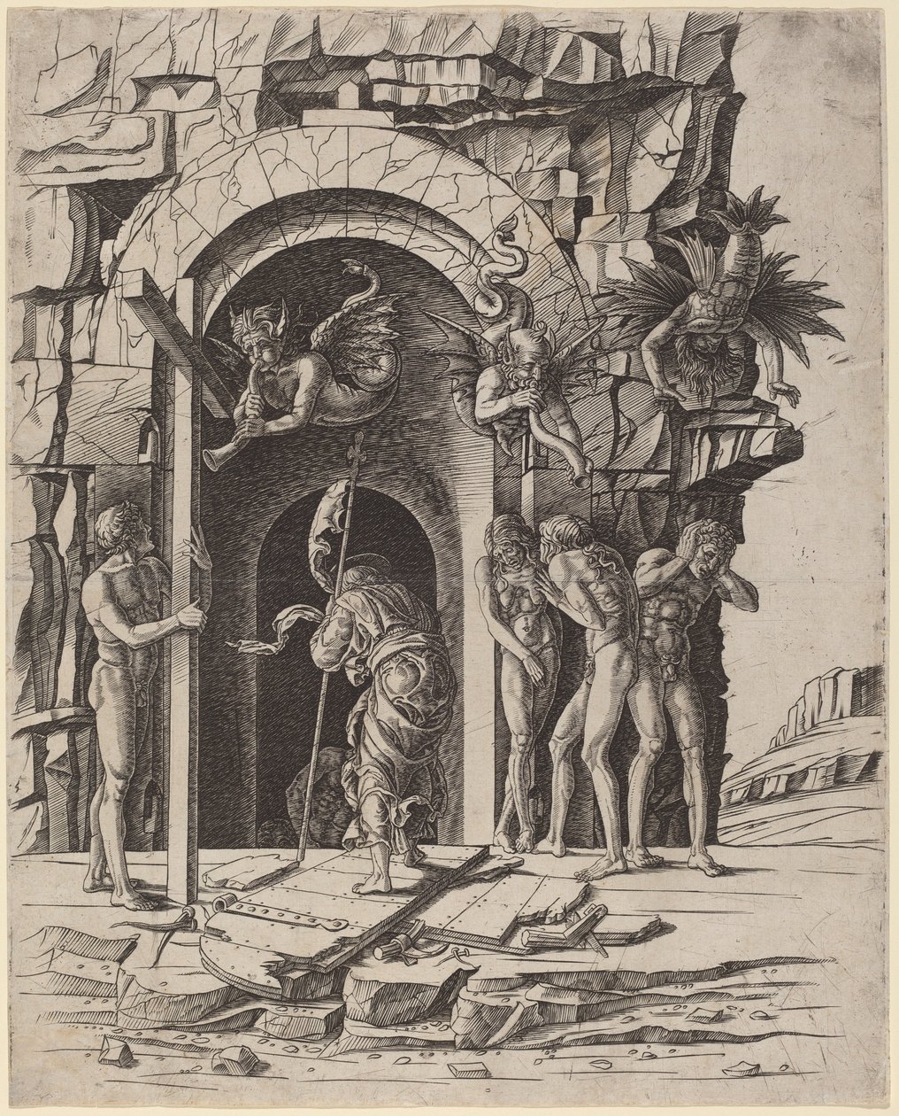 Zejście do Limbo autorstwa Workshop of Andrea Mantegna
