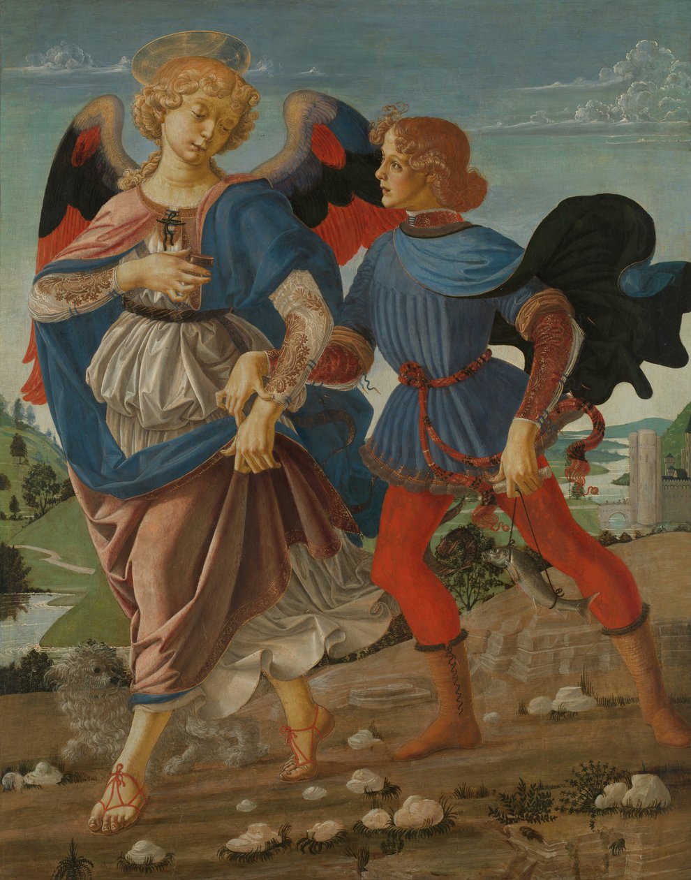 Tobiasz i anioł autorstwa Workshop of Andrea del Verrocchio