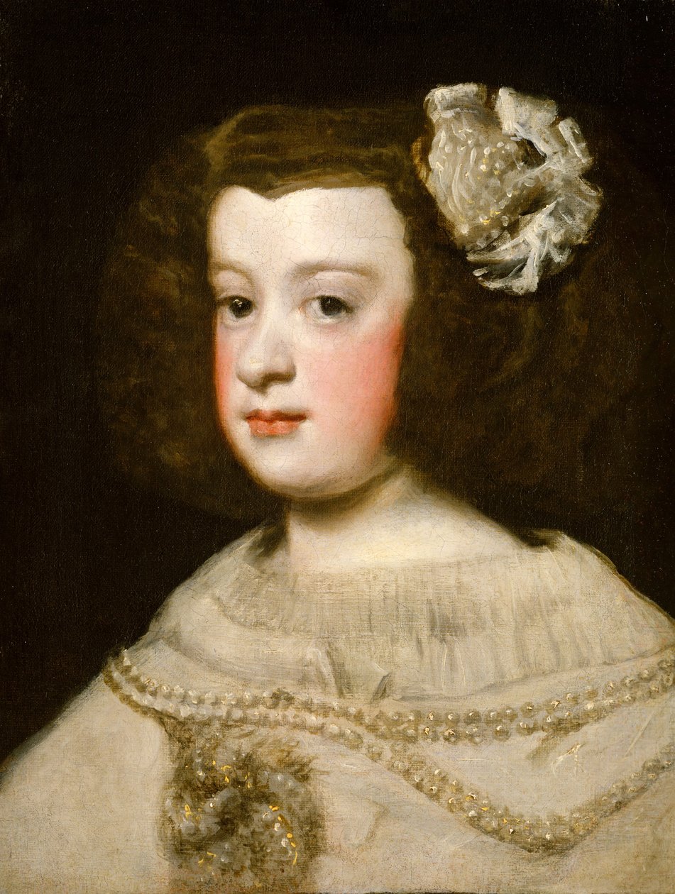 Maria Teresa, Infantka Hiszpanii, połowa XVII wieku. autorstwa Workshop of Diego Rodríguez de Silva