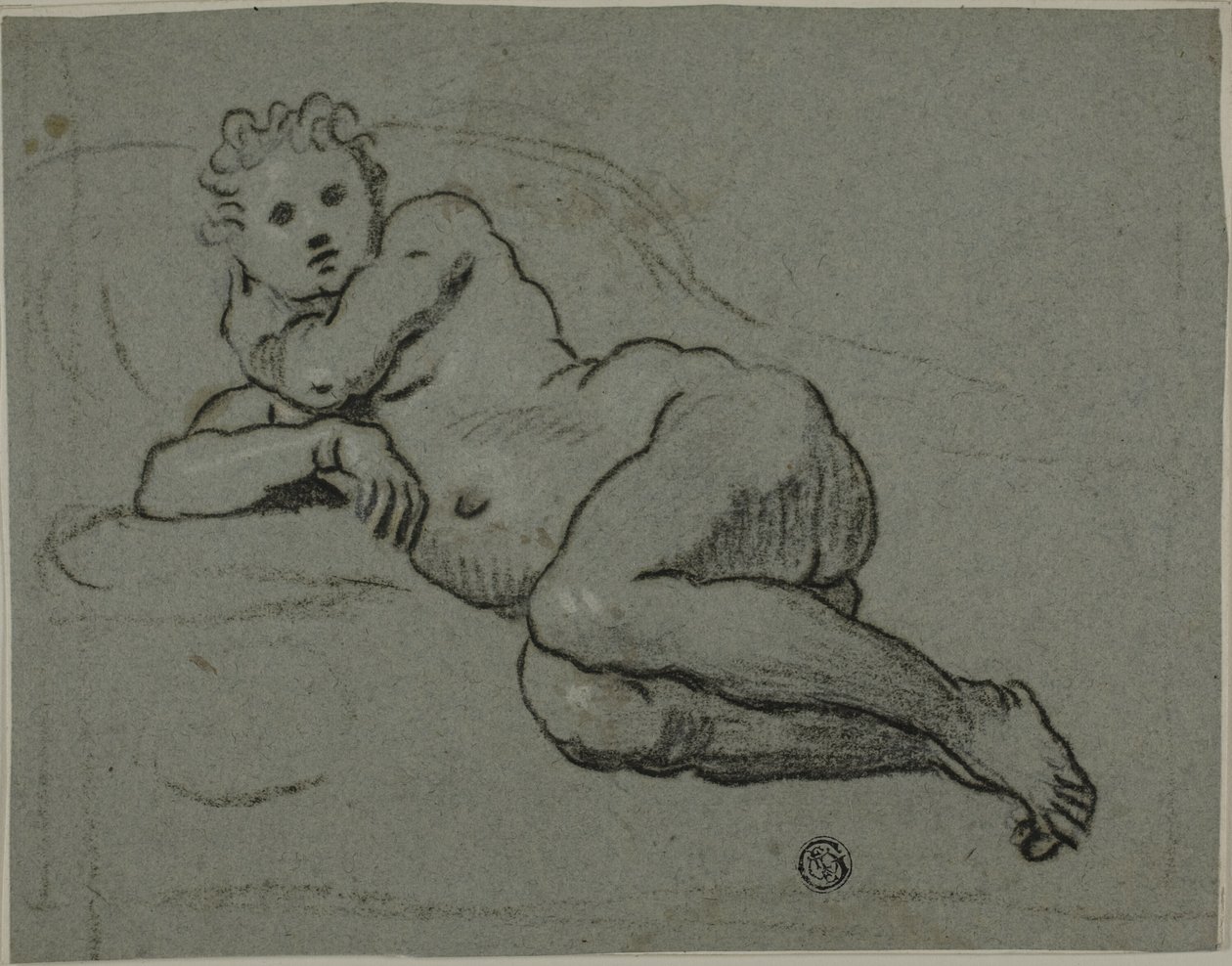 Leżący akt autorstwa Workshop of Domenico Tintoretto