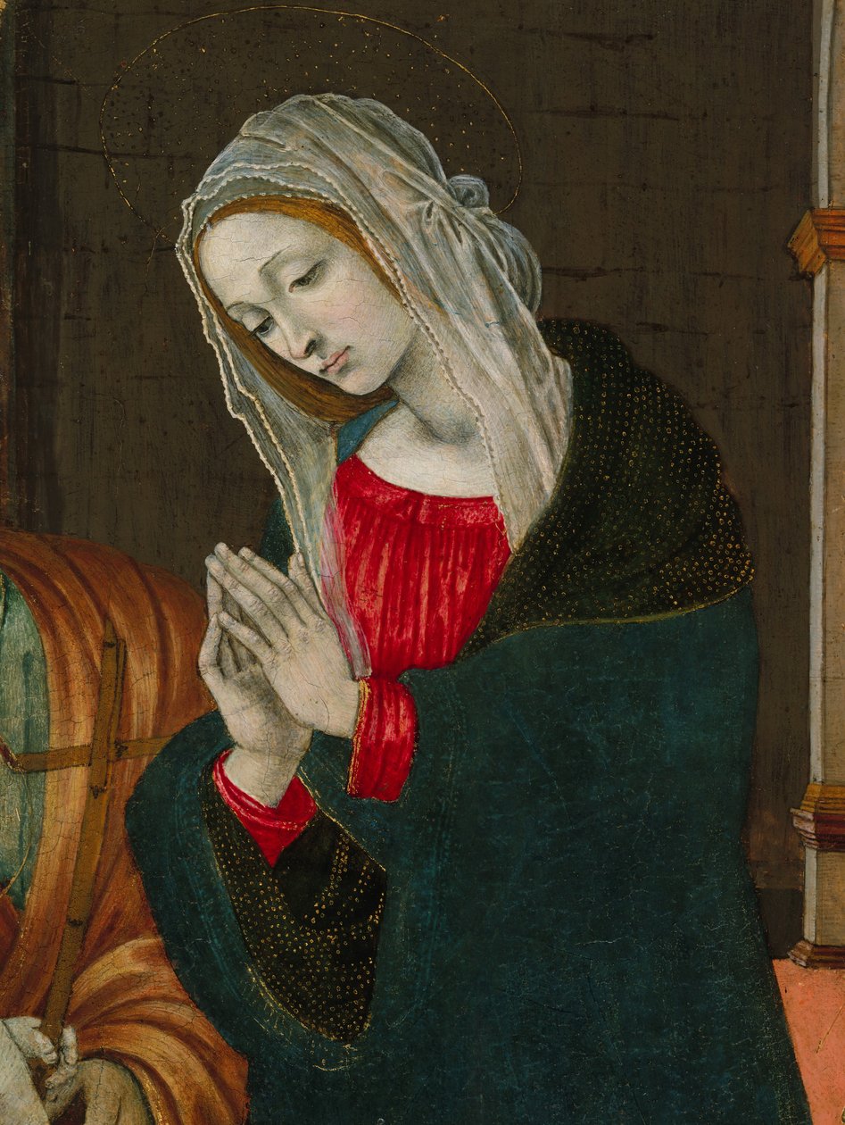 Matka Boska Narodzenia, prawdopodobnie ok. godz. 1500. autorstwa Workshop of Filippino Lippi