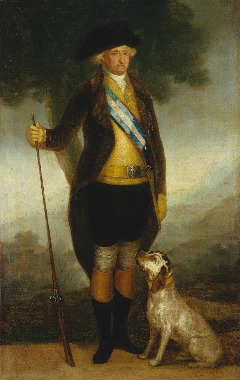 Karol IV Hiszpanii jako Huntsman, c. 17991800. autorstwa Workshop of Francisco de Goya