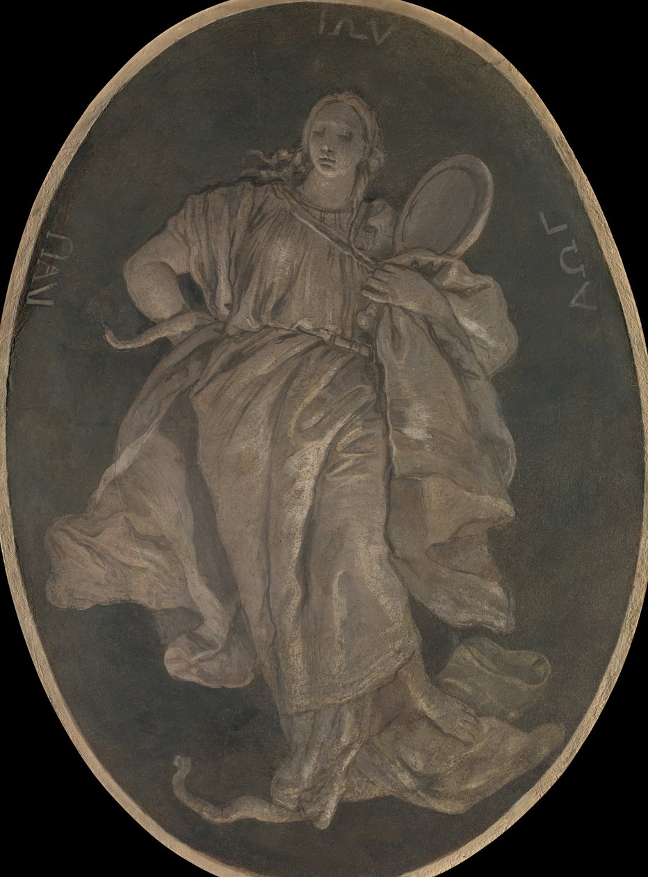 Roztropność, 1760. autorstwa Workshop of Giovanni Battista Tiepolo
