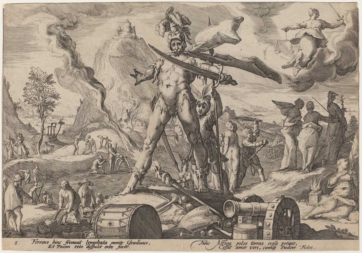 Wiek żelaza autorstwa Workshop of Hendrick Goltzius, after Hendrick Goltzius