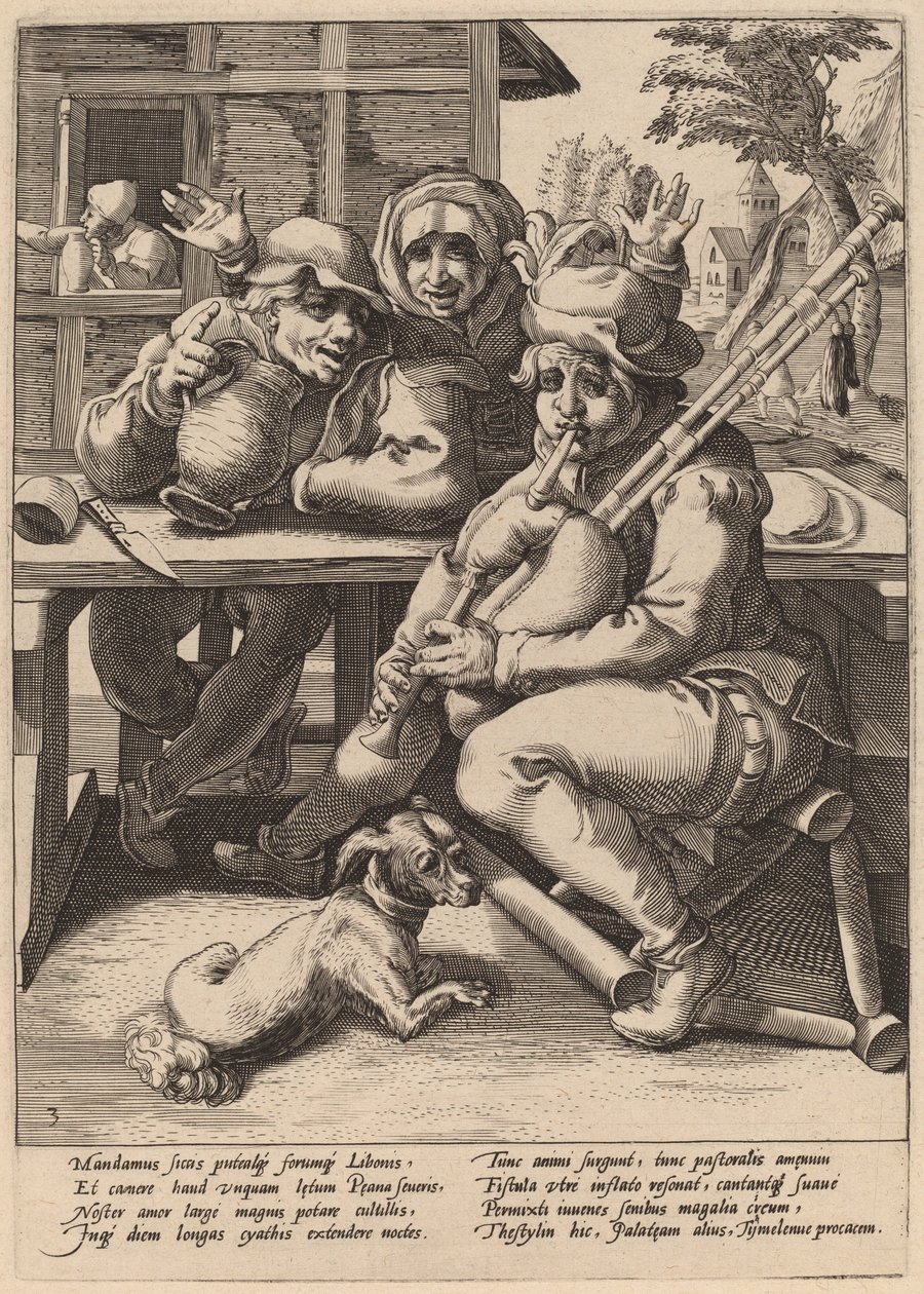 Dudy muszą być wypełnione autorstwa Workshop of Hendrick Goltzius, after Karel van Mander I