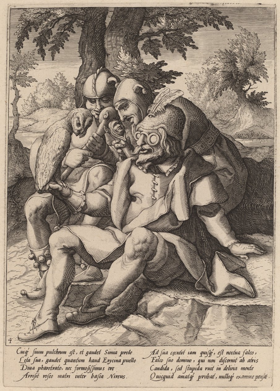 Mądrość głupców autorstwa Workshop of Hendrick Goltzius, after Karel van Mander I