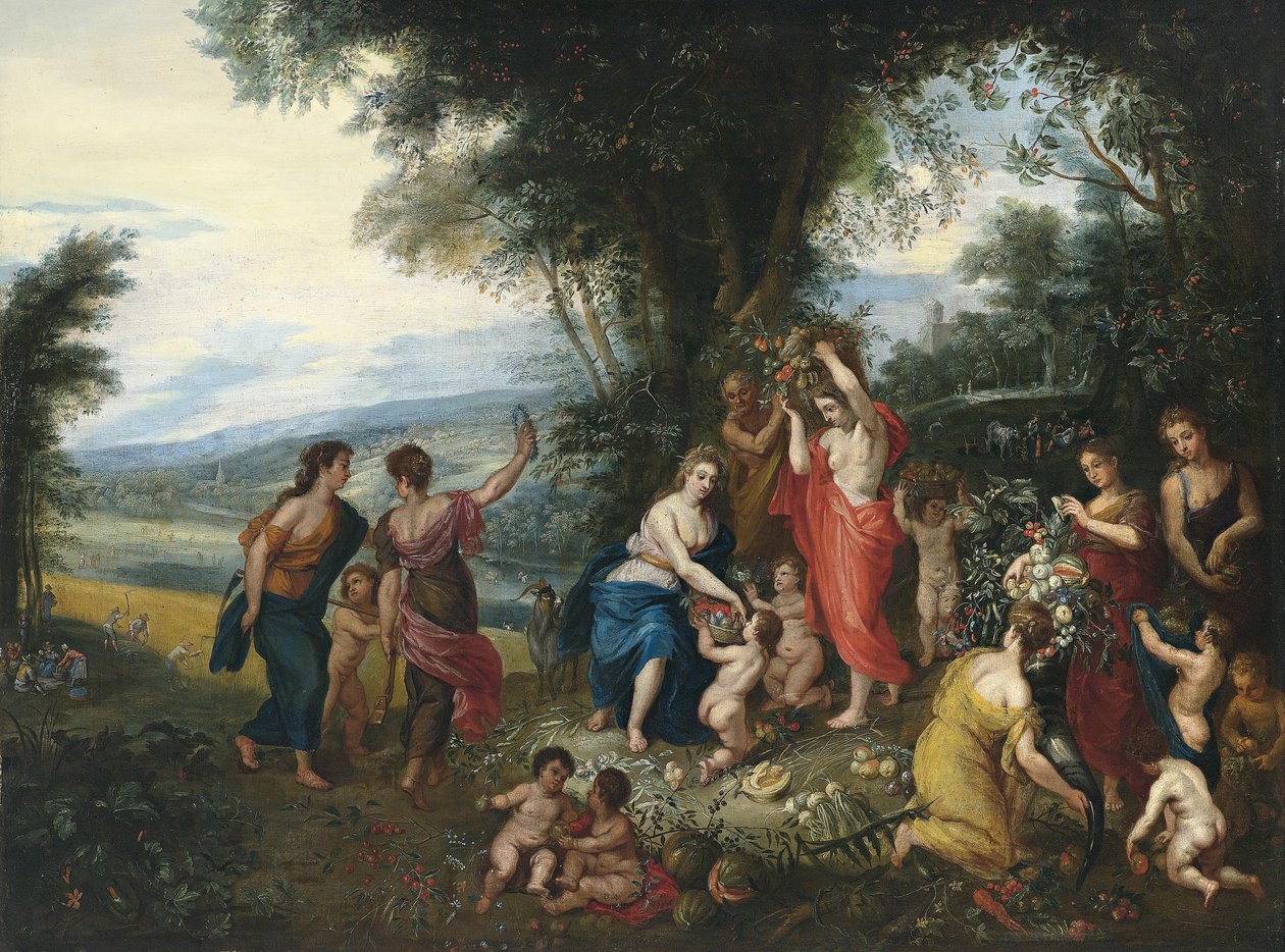 Alegoria lata autorstwa Workshop of Jan Brueghel the Elder